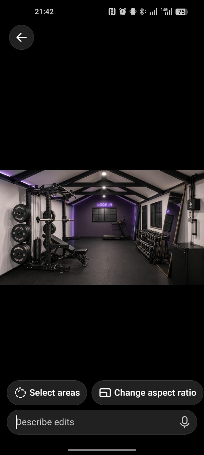 Design concept for the planned private Lock In Coaching studio